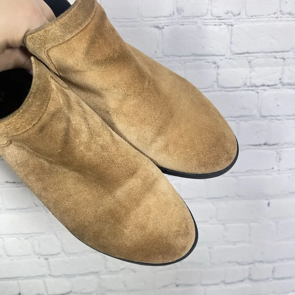 Sorel Ankle Booties Women Size 10 Lolla Brown Suede Leather Waterproof Cut Out - Picture 13 of 13